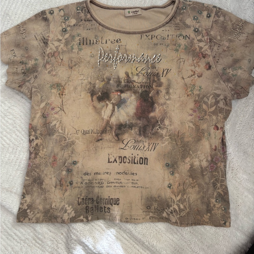 Y2k all over print tee
